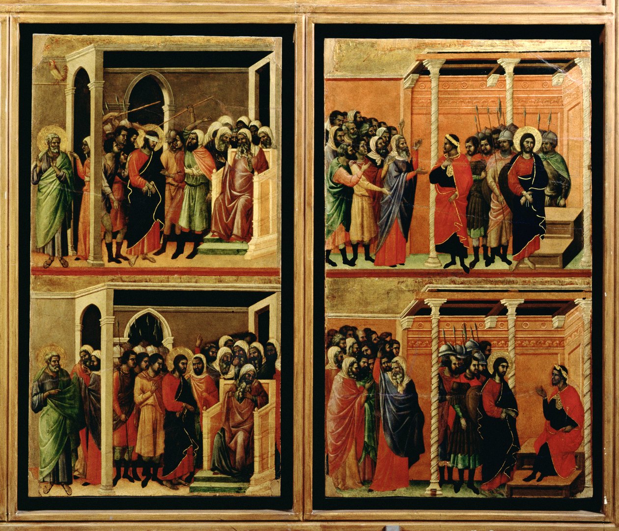 مايستا: أحد عشر مشهدًا من العاطفة ، 1308-11 (درجة الحرارة على اللوحة) (عكس 55438) (تفاصيل 235966) بواسطة دوتشيو دي بونينسينيا