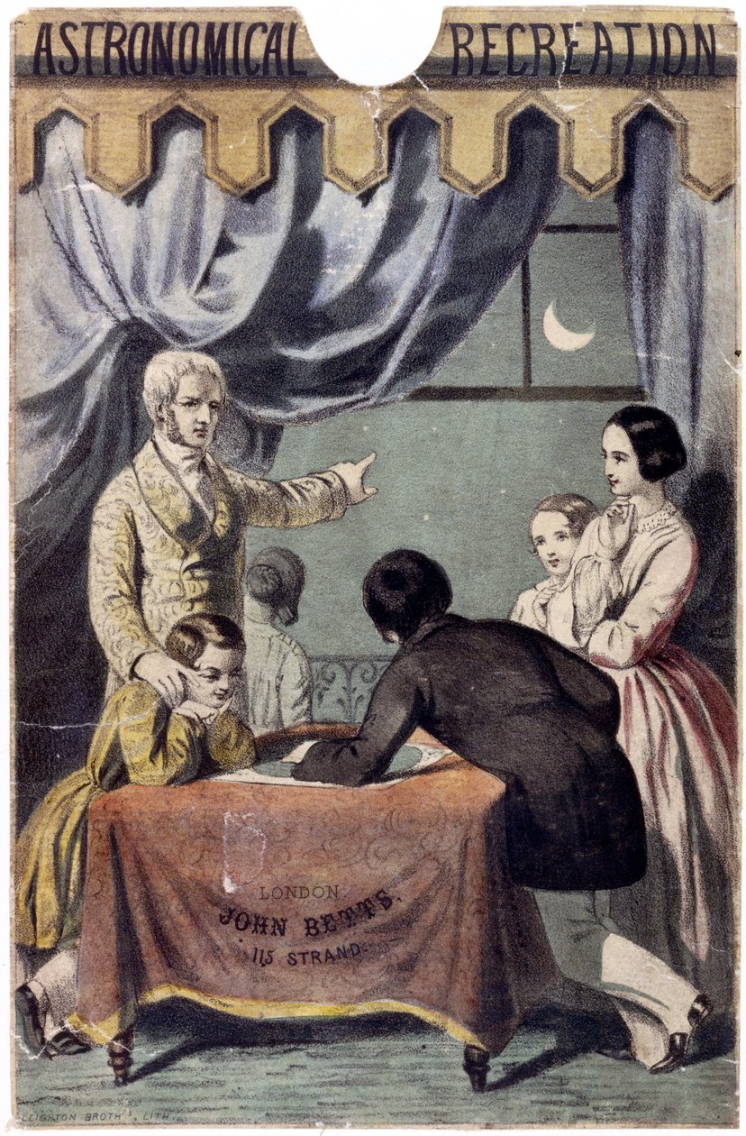 ملاحظات فلكية ، طبعها لايتون براذرز ، c.1850 بواسطة مدرسة اللغة الإنجليزية