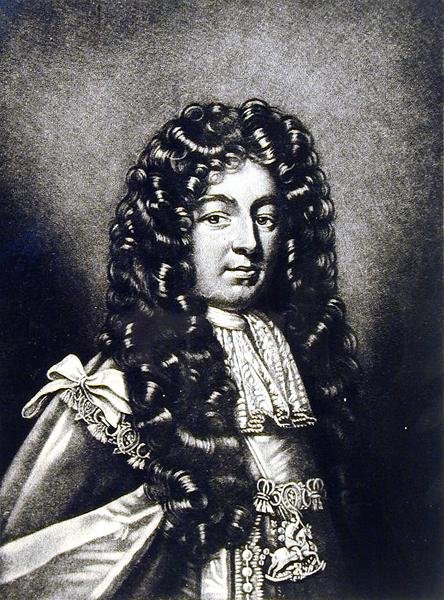 تشارلز سيمور (1662-1748) دوق سومرست ، رسم توضيحي من صور الشخصيات اللامعة في التاريخ البريطاني ، منقوش بواسطة روبرت دونكارتون (1744-ج 1817) (mezzotint) بواسطة مدرسة اللغة الإنجليزية