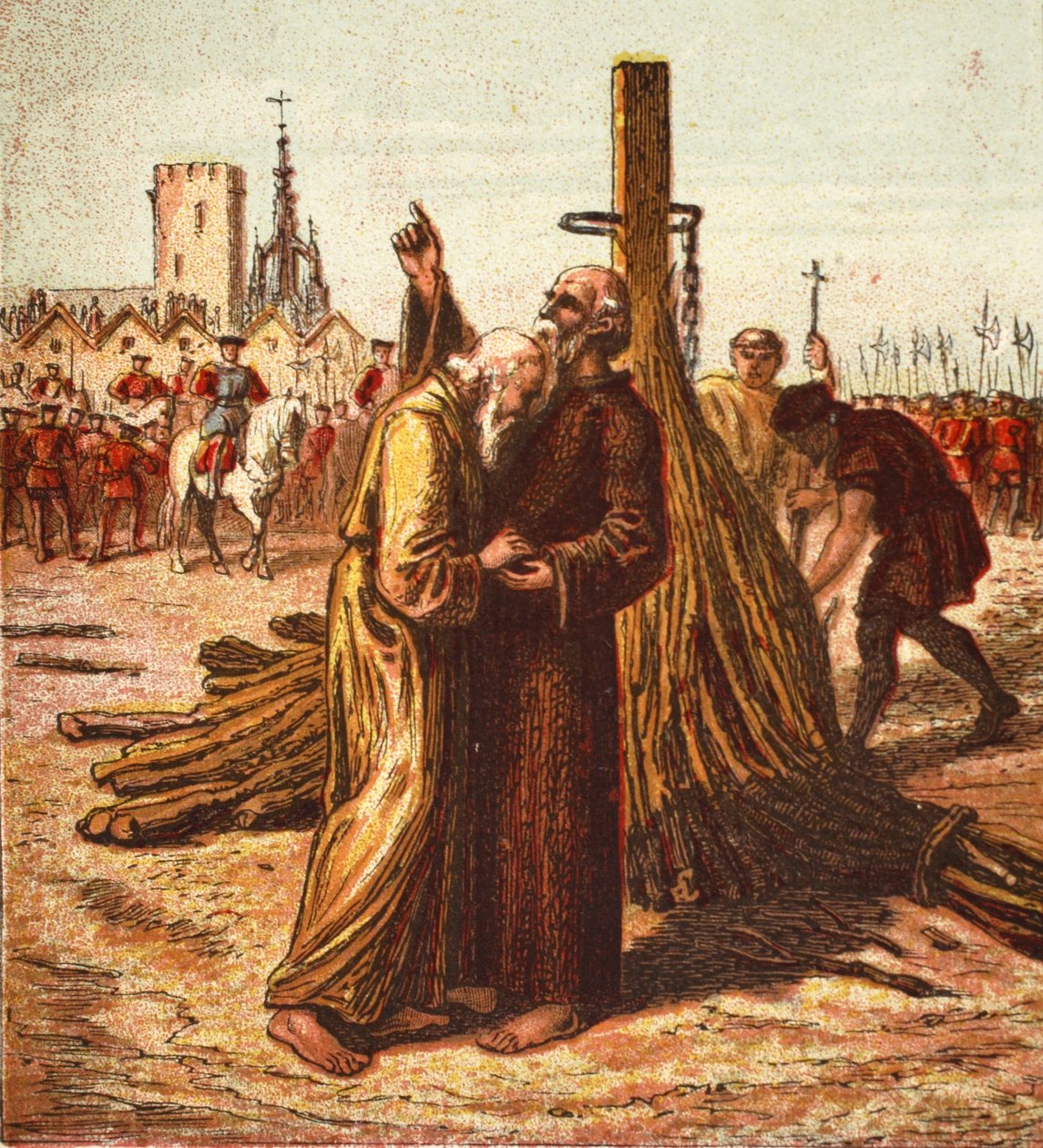 وفاة ريدلي ولاتيمر ، حانة. 1890 بواسطة مدرسة اللغة الإنجليزية