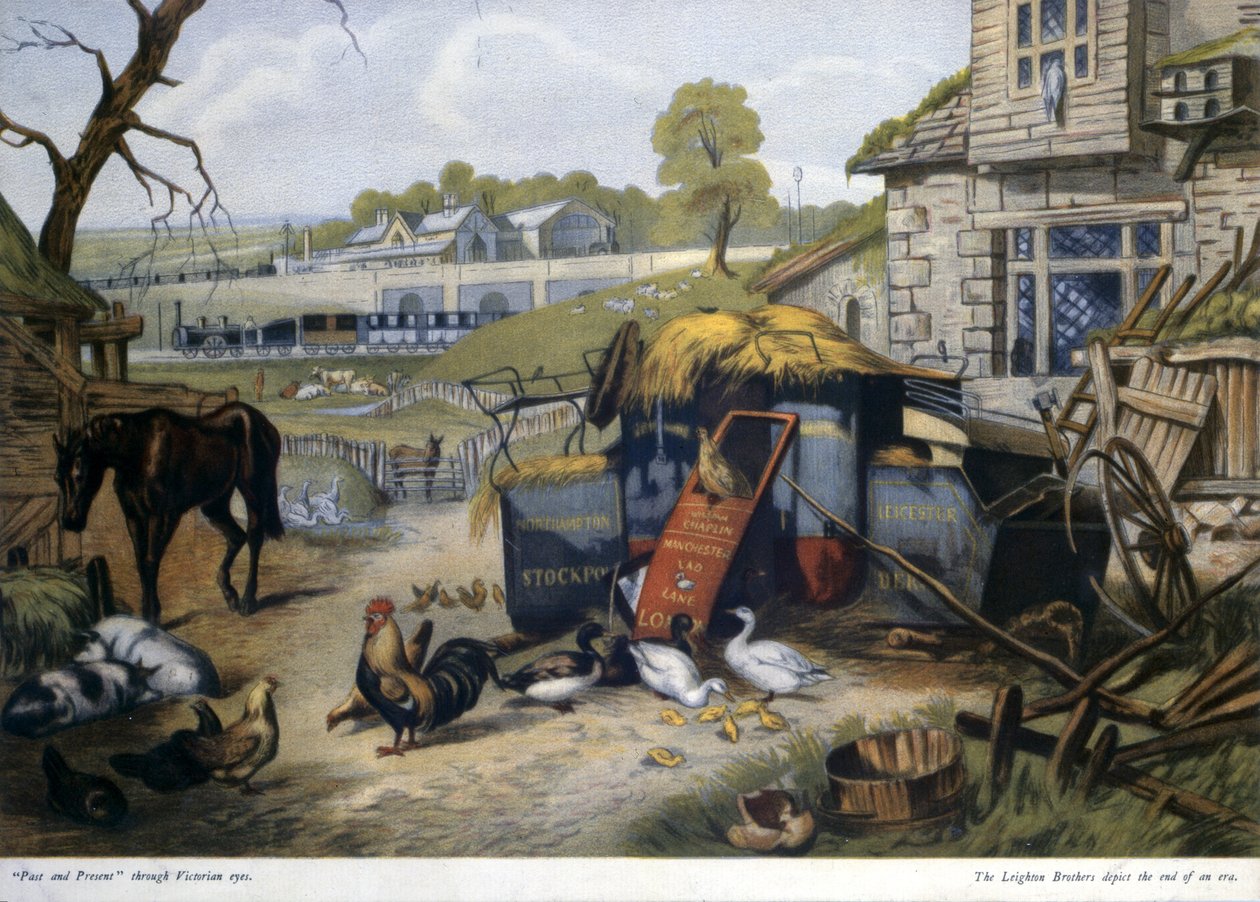 الماضي والحاضر من خلال العيون الفيكتورية ، طبعها الإخوة لايتون ، 1850 بواسطة مدرسة اللغة الإنجليزية