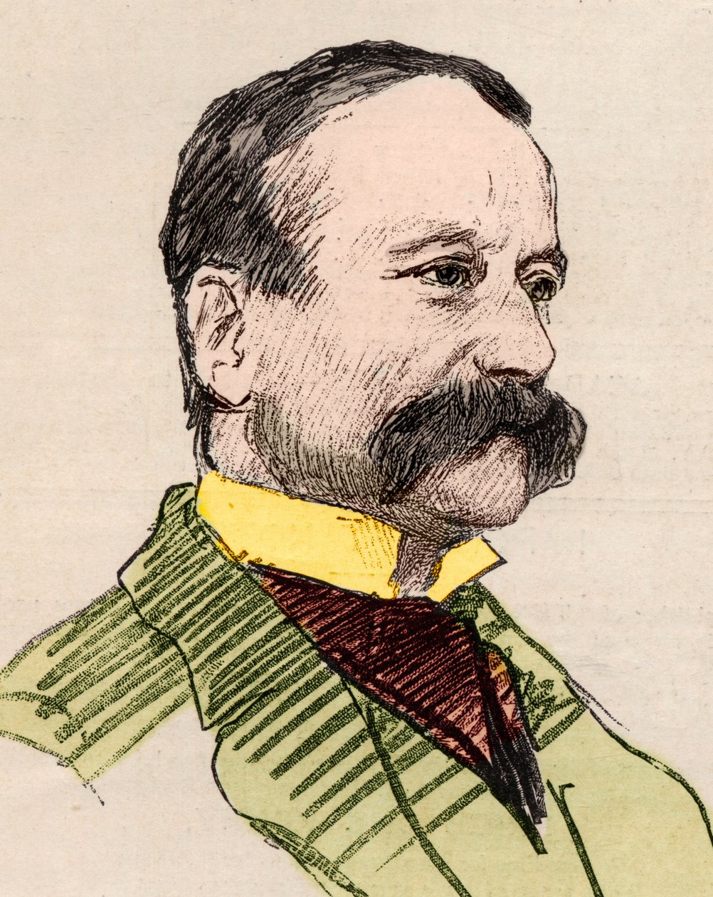 صورة لأريغو (إنريكو) بويتو (1842-1918) ، الشاعر والصحفي والروائي والملحن الإيطالي. بواسطة مدرسة اللغة الإنجليزية