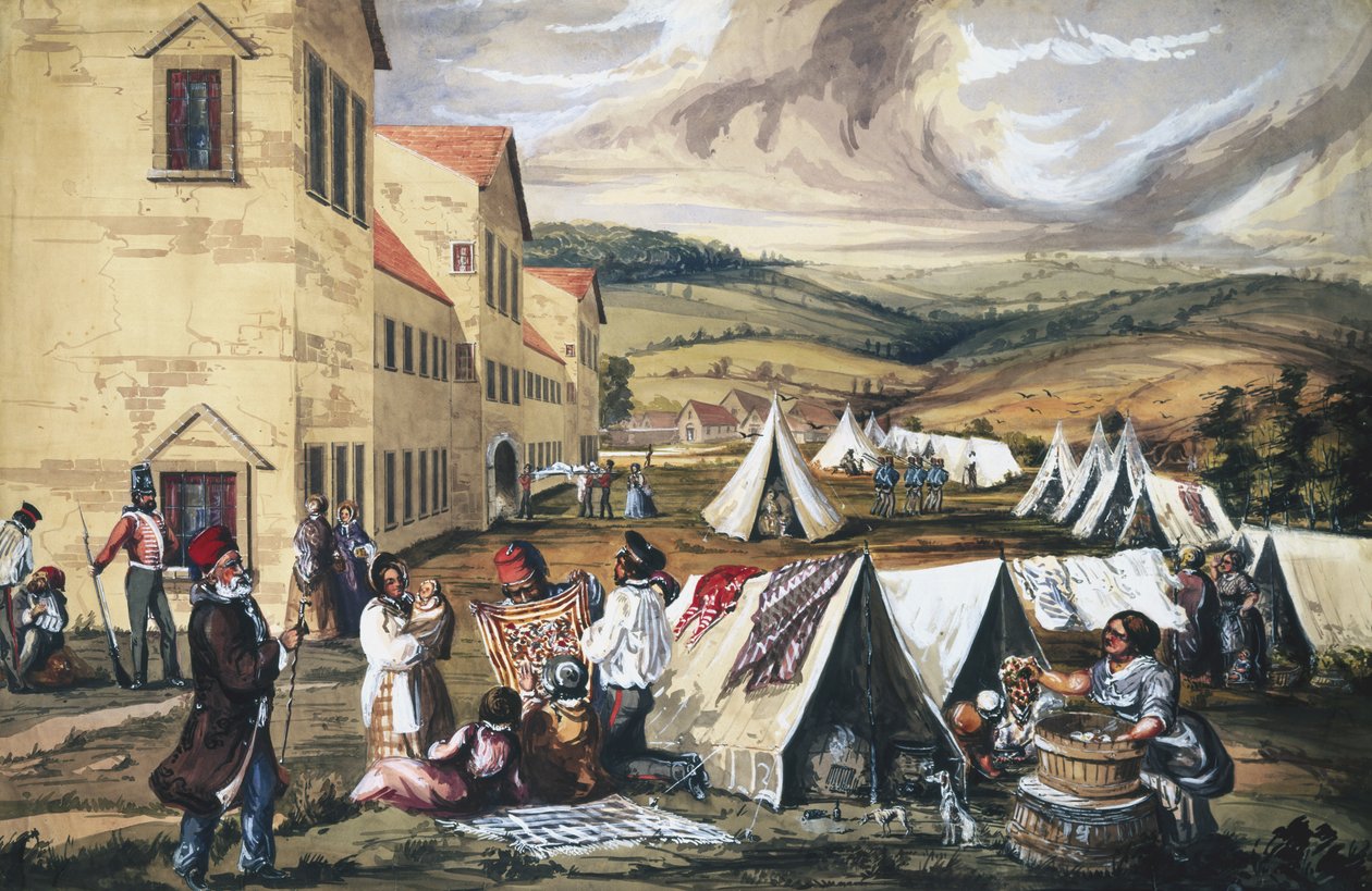 مستشفى سكوتاري ، تركيا ، 1857 (مرحاض على ورق) بواسطة مدرسة اللغة الإنجليزية