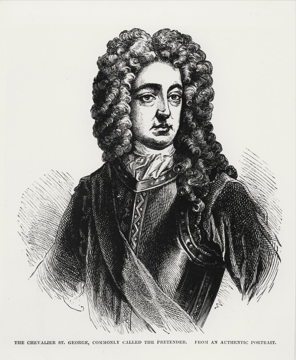 The Chevalier St. George ، المعروف باسم The Pretender (1688-1766) بواسطة مدرسة اللغة الإنجليزية