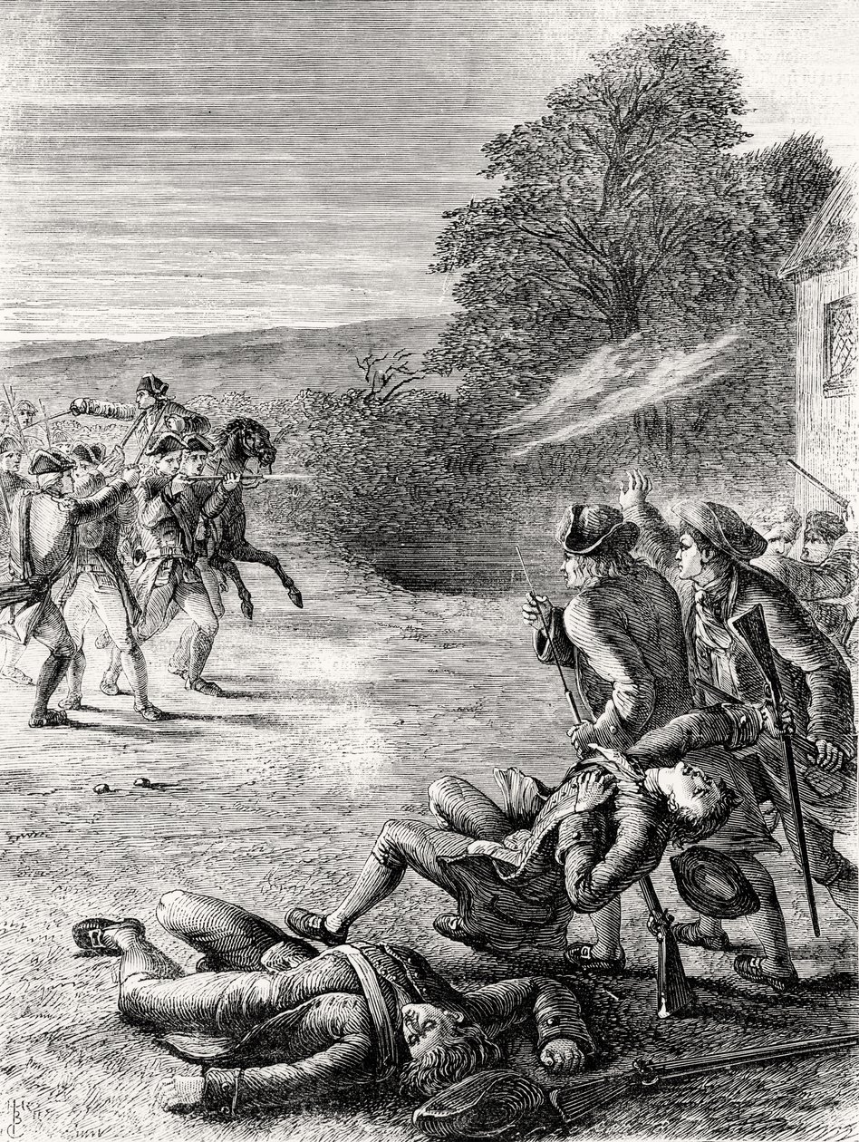 المناوشة في ليكسينغتون ، 1799 بواسطة مدرسة اللغة الإنجليزية