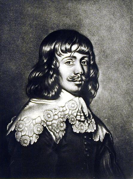 ويليام هاميلتون (1616-51) دوق هاميلتون الثاني ، رسم من صور للشخصيات اللامعة في التاريخ البريطاني ، نقشها روبرت دنكرتون (1744-ج 1817) (mezzotint) بواسطة مدرسة اللغة الإنجليزية