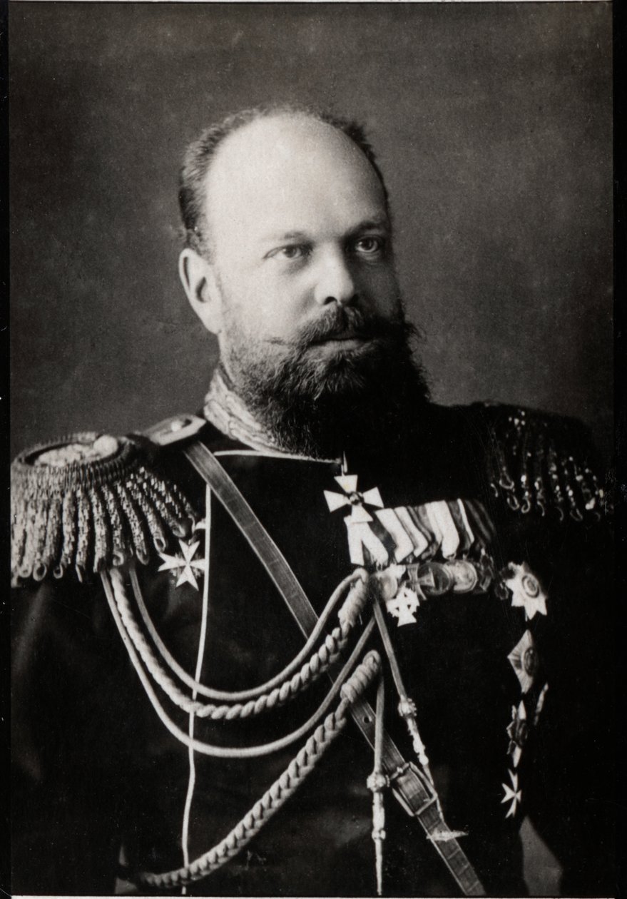 صورة ألكسندر الثالث لروسيا (1845-1894) ، إمبراطور روسيا. بواسطة مصور فرنسي
