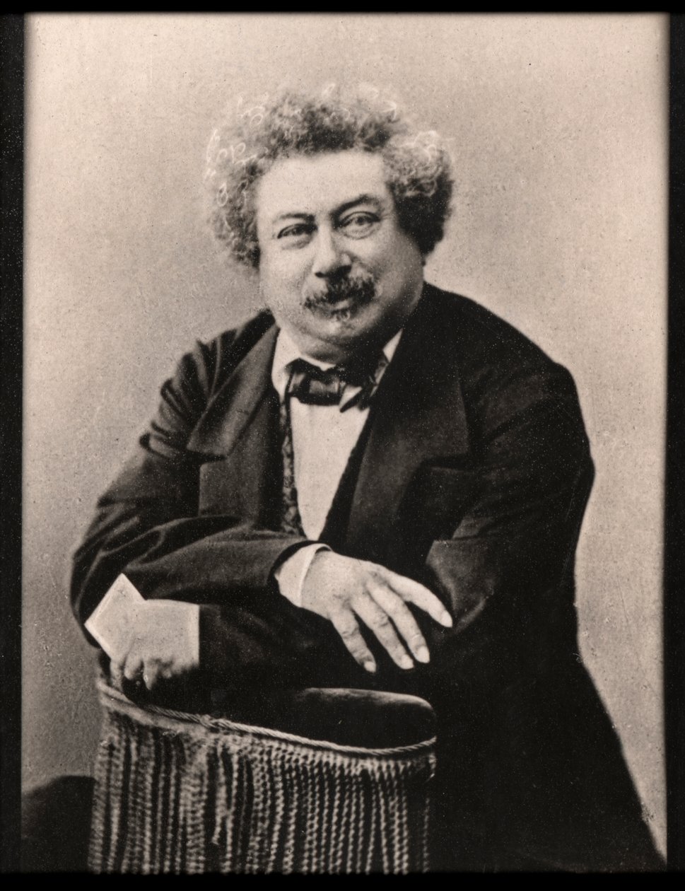 صورة لألكسندر دوماس (1802-1870) ، كاتب فرنسي. بواسطة مصور فرنسي