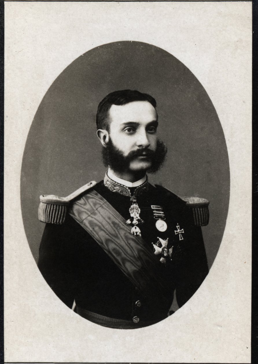 صورة لألفونسو الثاني عشر لإسبانيا (1857-1885) ، ملك إسبانيا. بواسطة مصور فرنسي