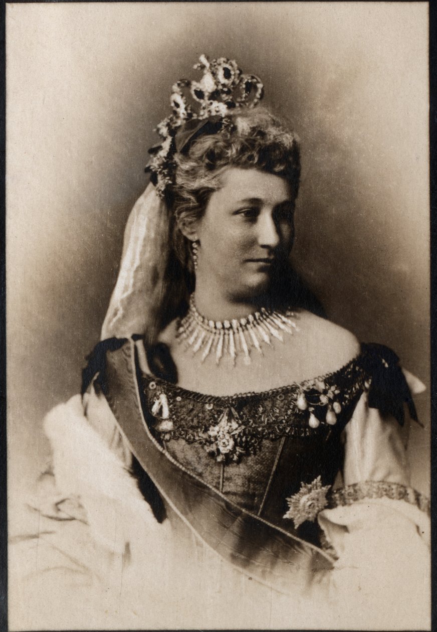 صورة لأوغوستا فيكتوريا من شليسفيغ هولشتاين (1846-1923) ، الإمبراطورة الألمانية. بواسطة مصور فرنسي