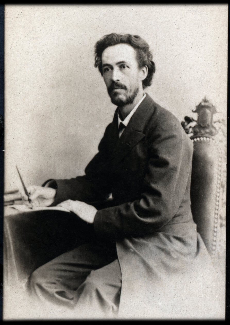 صورة لبنجامين جودار (1849-1895) ، عازف الكمان والملحن الفرنسي. بواسطة مصور فرنسي