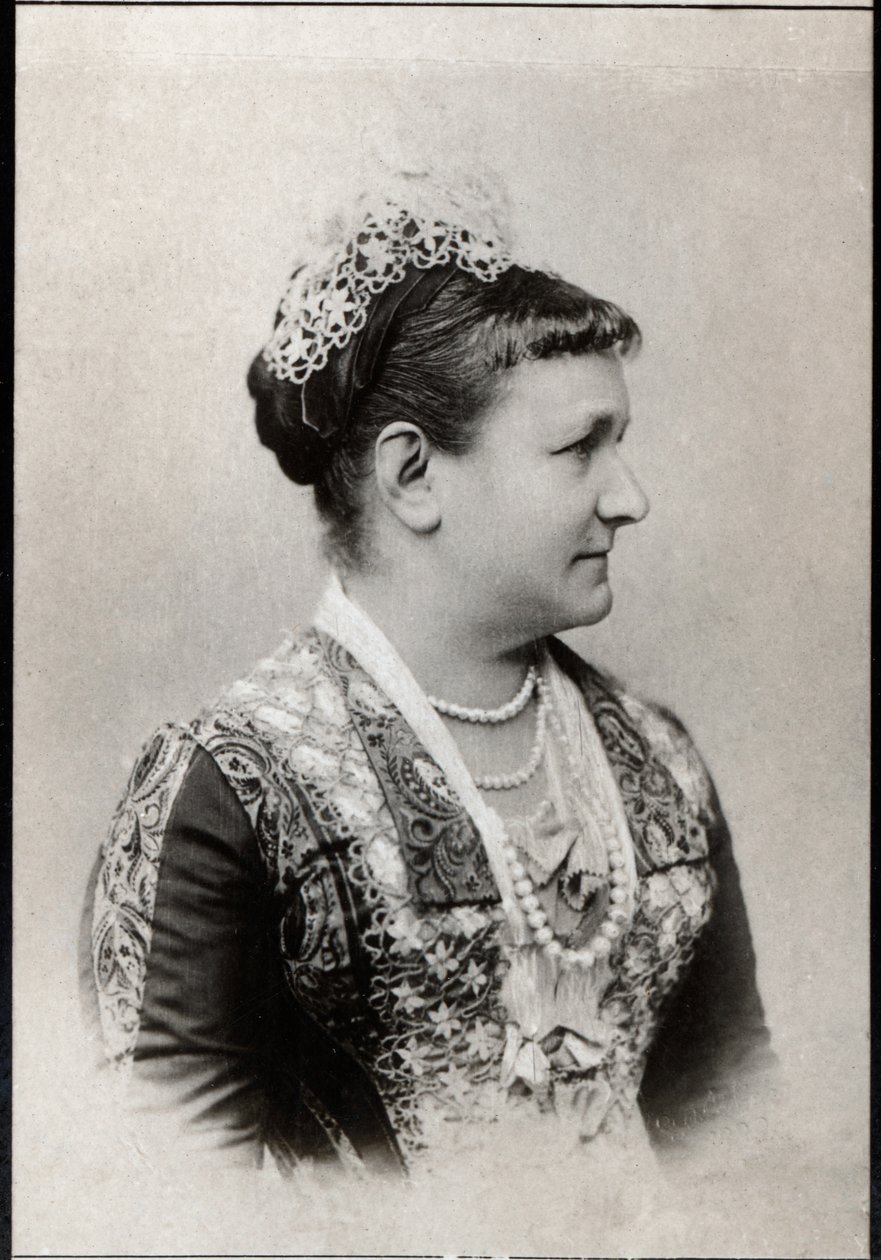 صورة كارولا فاسا (1833-1907) ، ملكة ساكسونيا. بواسطة مصور فرنسي