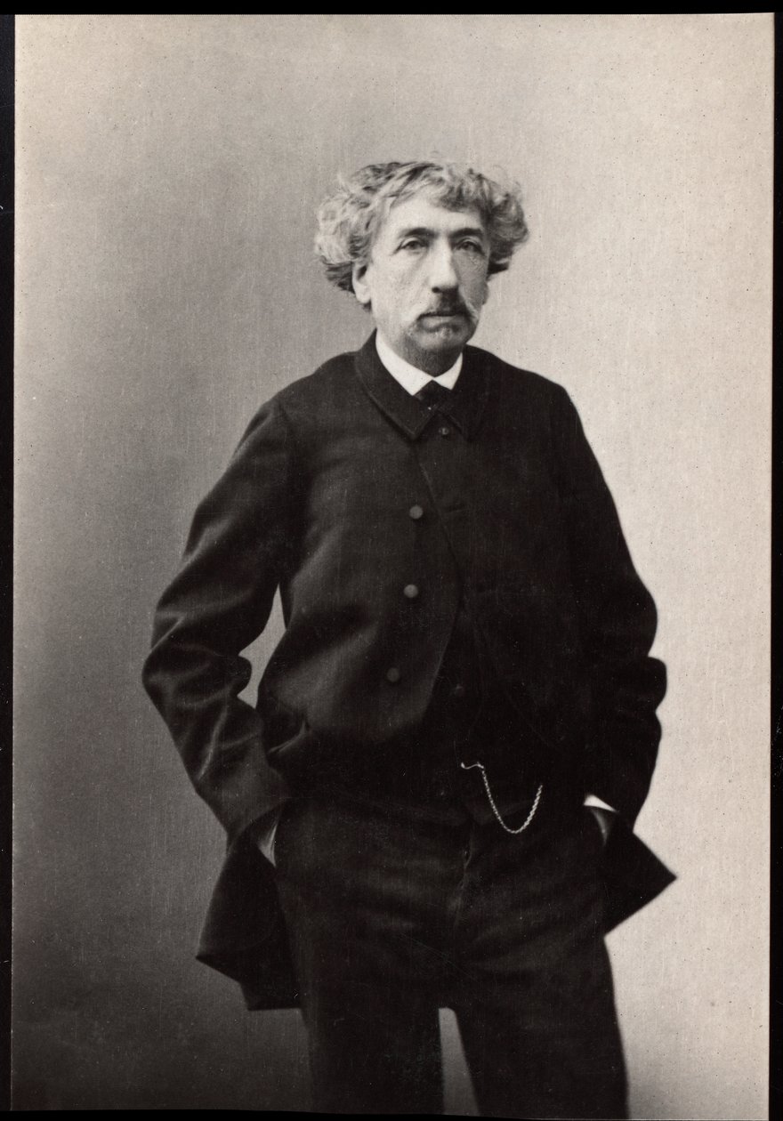 صورة تشارلز غارنييه (1825-1898) ، مهندس معماري فرنسي. بواسطة مصور فرنسي