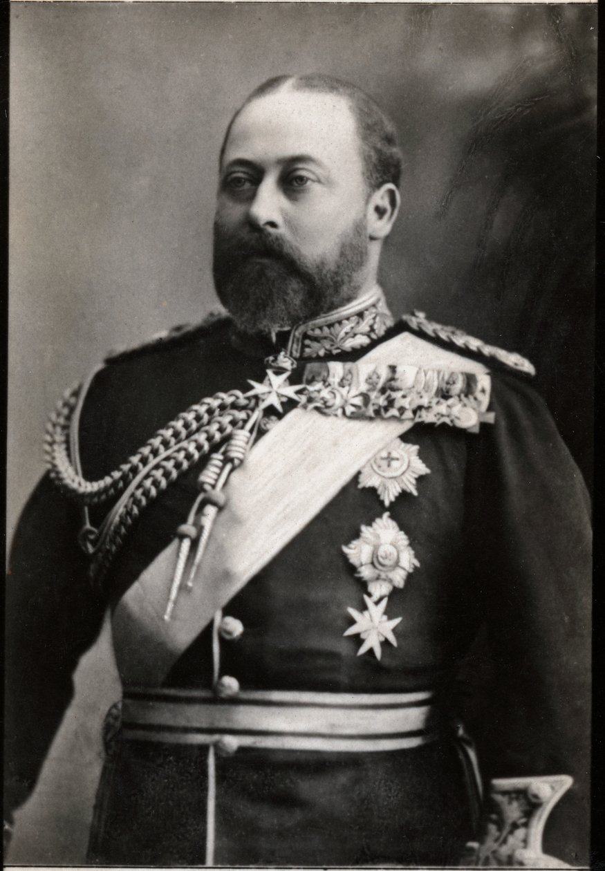 صورة إدوارد السابع للمملكة المتحدة (1841-1910). بواسطة مصور فرنسي