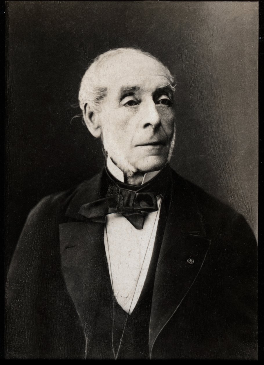 صورة لإرنست ليجوف (1807-1903) ، كاتب مسرحي فرنسي. بواسطة مصور فرنسي