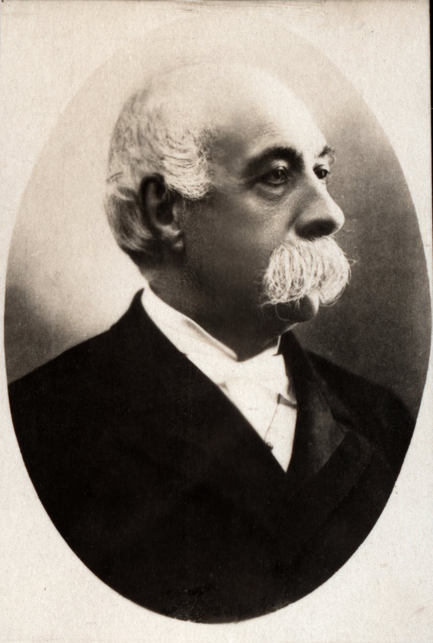 صورة فرانشيسكو كريسبي (1819-1901) ، سياسي إيطالي. بواسطة مصور فرنسي