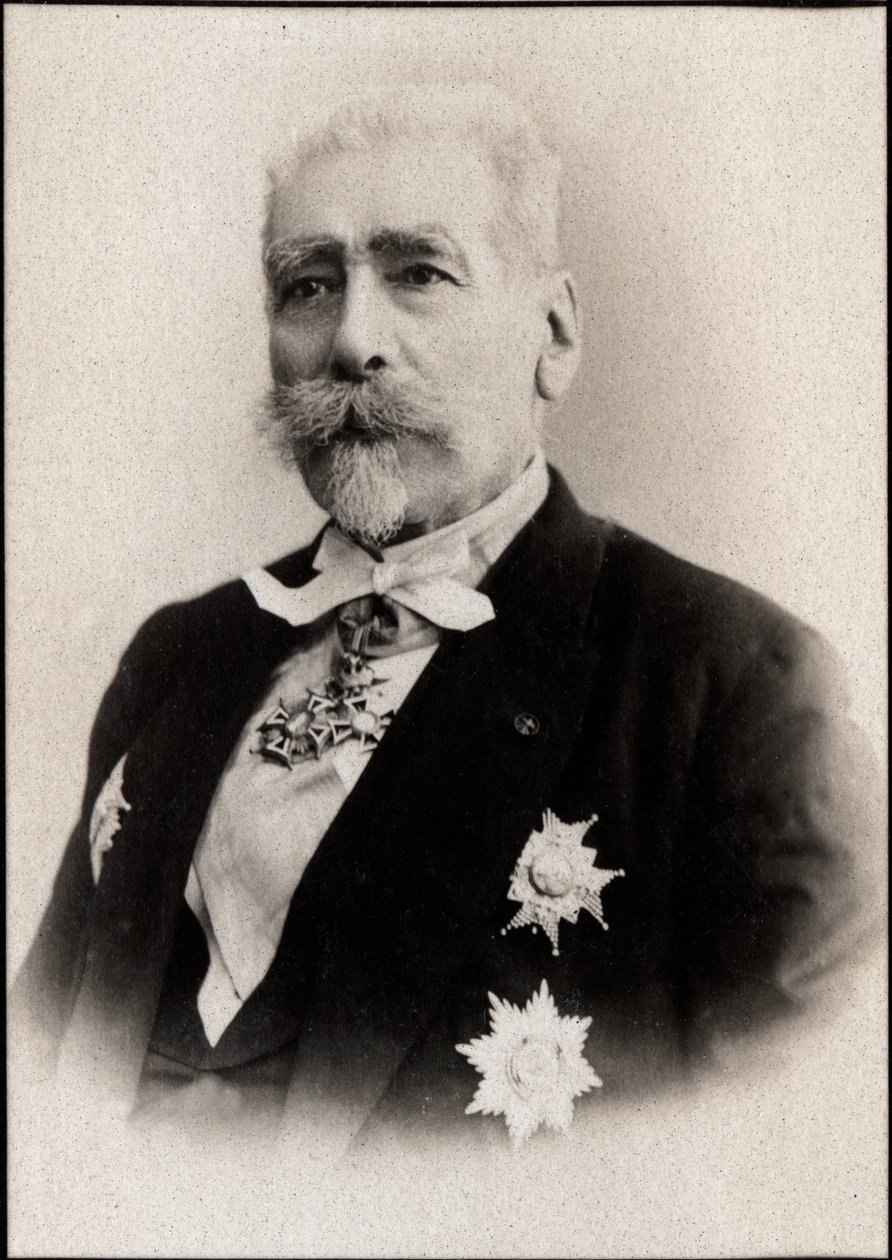 صورة للجنرال فرانسوا شارل دو باريل (1820-1902) ، جنرال فرنسي وسياسي. بواسطة مصور فرنسي