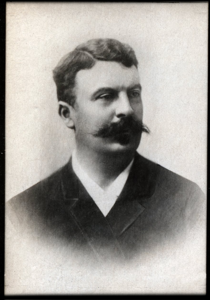 صورة غاي دي موباسان (1850-1893) ، كاتب فرنسي. بواسطة مصور فرنسي