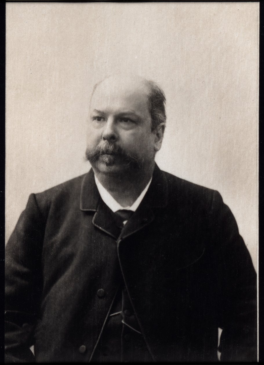 صورة لهنري (هنري) ميلهاك (1831-1897) ، كاتب مسرحي فرنسي ومغني لأوبرا. بواسطة مصور فرنسي