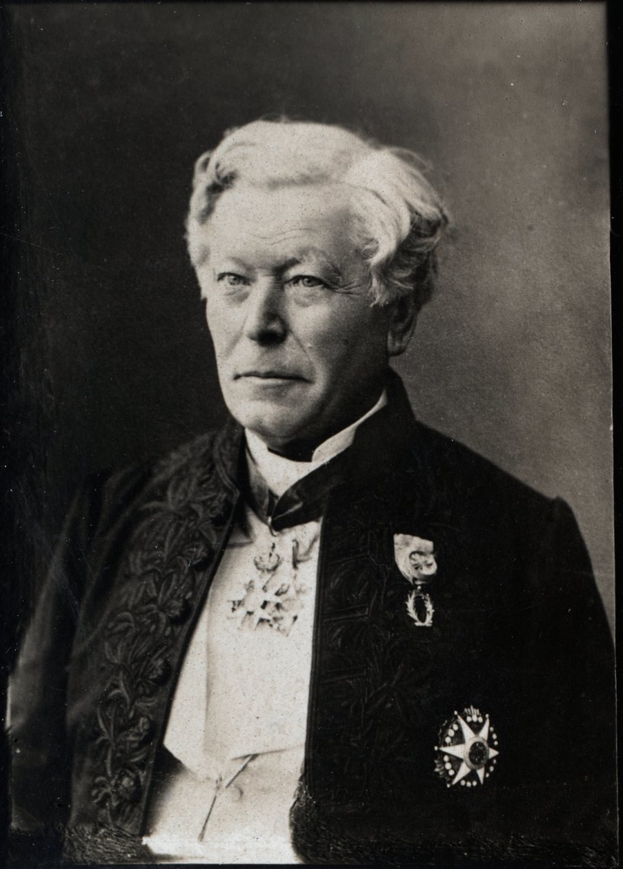 صورة لهيرفي أوغست فاي (1814-1902) ، فلكي فرنسي. بواسطة مصور فرنسي