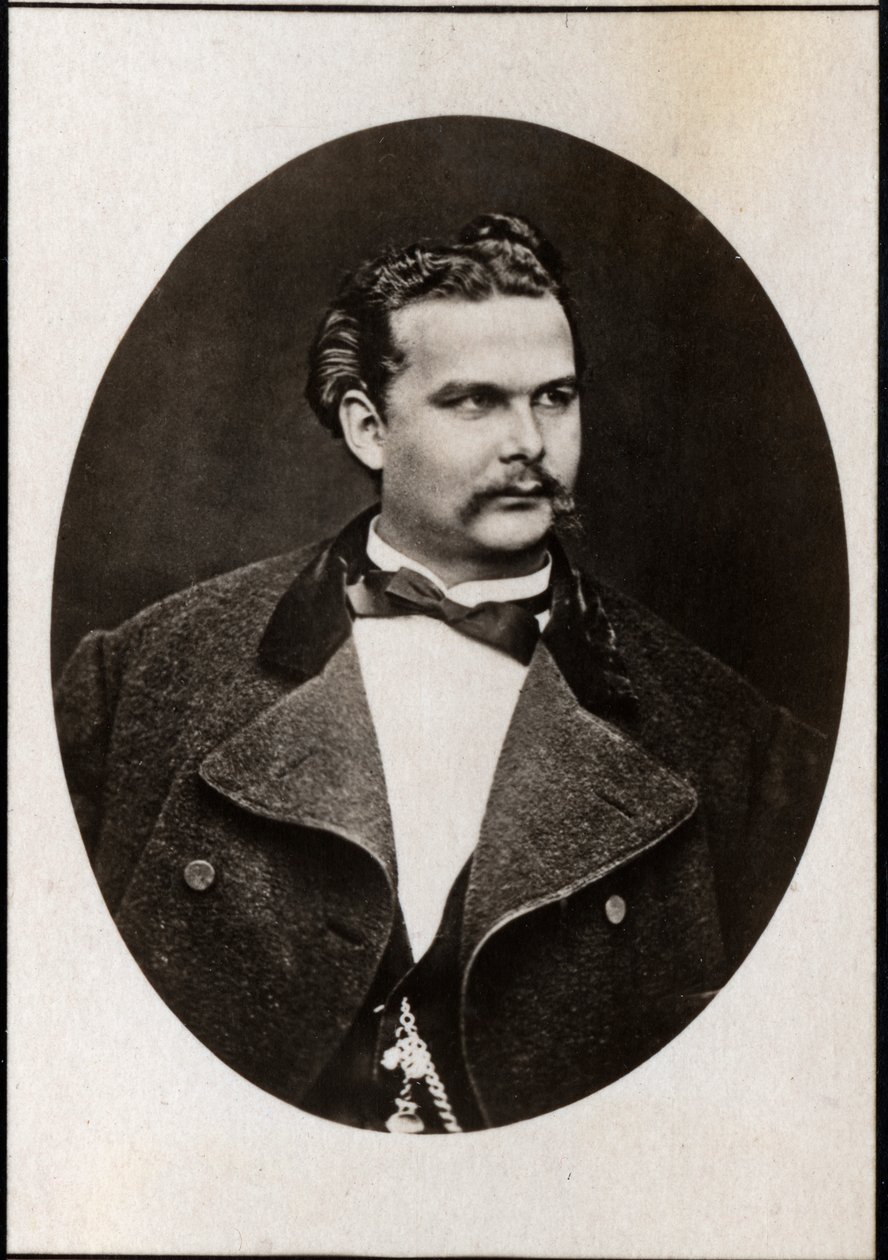 صورة لودفيغ الثاني بافاريا (1845-1886) ، ملك بافاريا. بواسطة مصور فرنسي