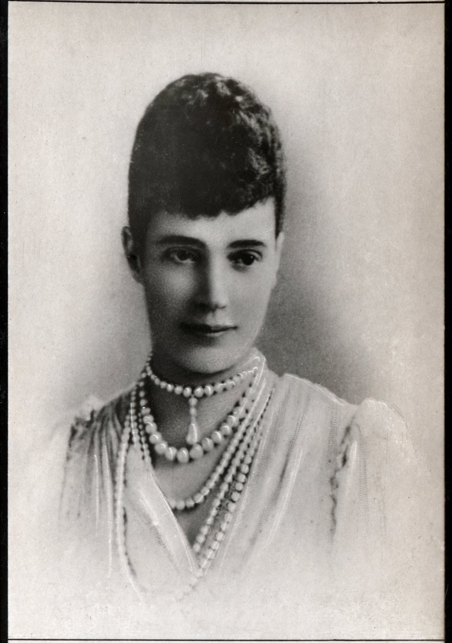 صورة ماريا فيودوروفنا (1847-1928) ، زوجة الإمبراطورة الروسية. بواسطة مصور فرنسي