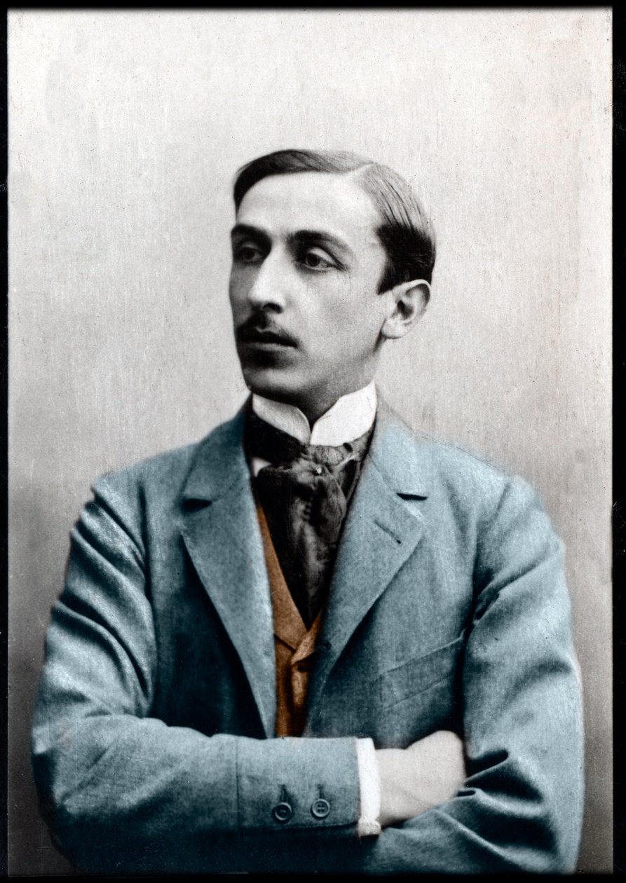 صورة لموريس باريز (1862-1923) ، الروائي والصحفي والسياسي الاشتراكي الفرنسي. بواسطة مصور فرنسي