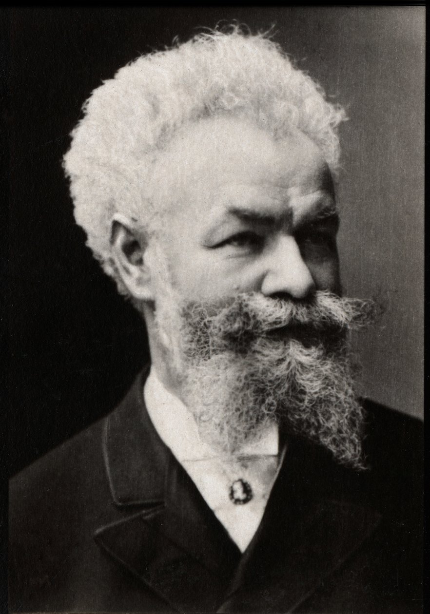 صورة ميهالي مونكاسي (1844-1900) ، رسام هنغاري. بواسطة مصور فرنسي