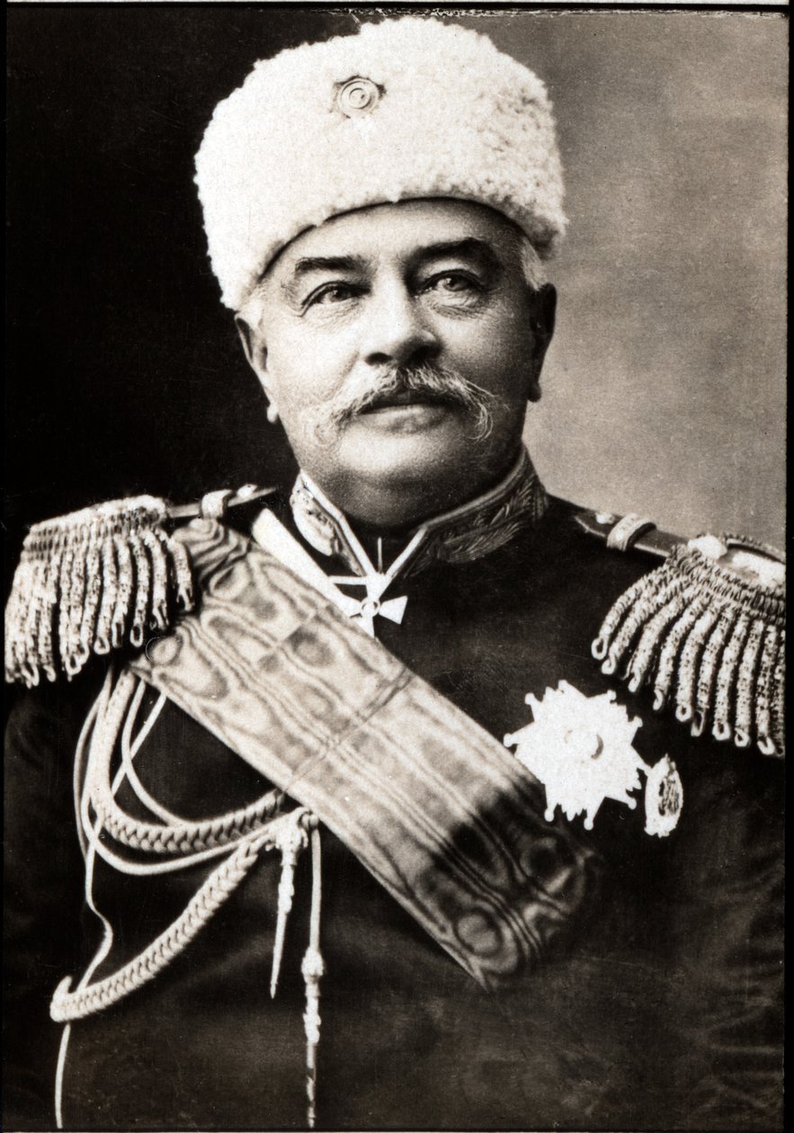 صورة لميخائيل إيفانوفيتش دراغوميروف (1830-1905) ، كاتب وعسكري روسي. بواسطة مصور فرنسي