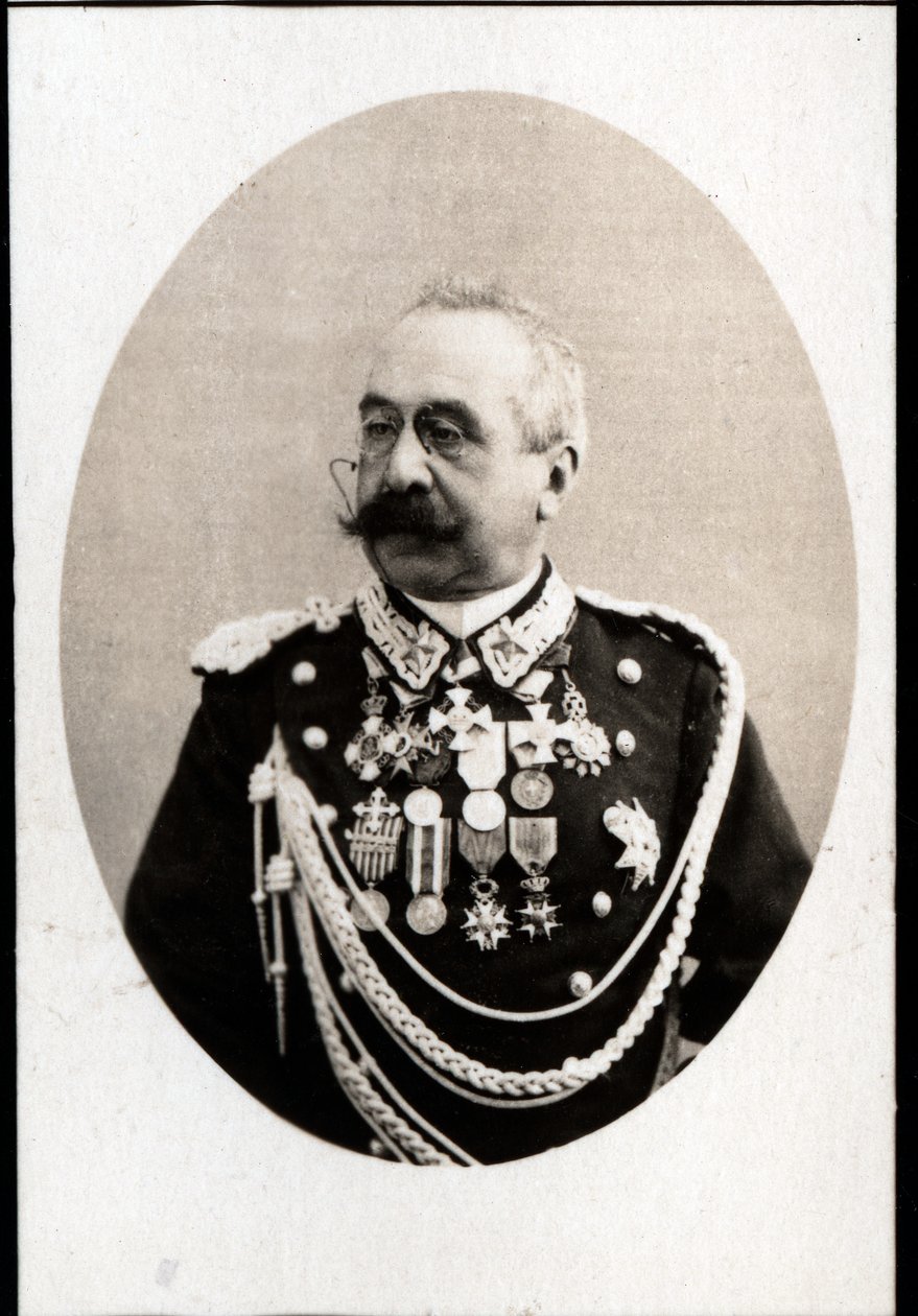 صورة لأوريست باراتيري (1841-1901) ، جنرال إيطالي. بواسطة مصور فرنسي