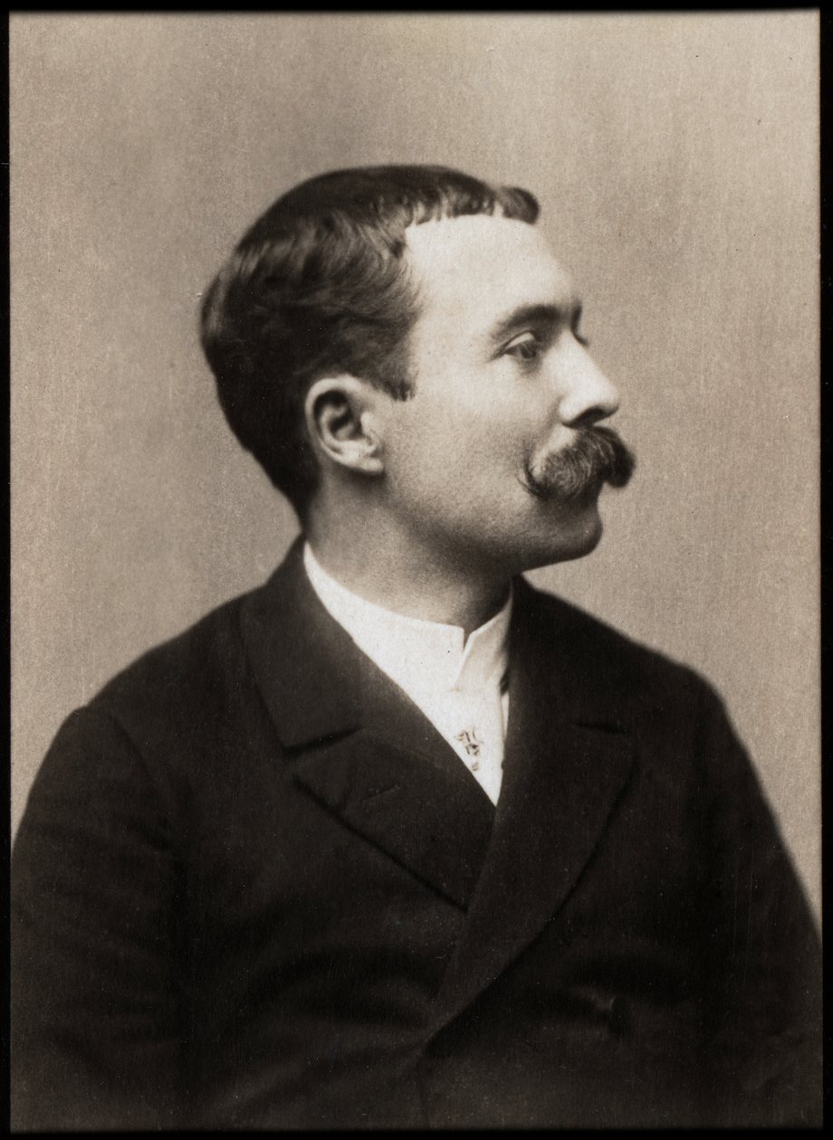 صورة لأوسكار ميتينييه (1859-1913) ، كاتب مسرحي وروائي فرنسي. بواسطة مصور فرنسي