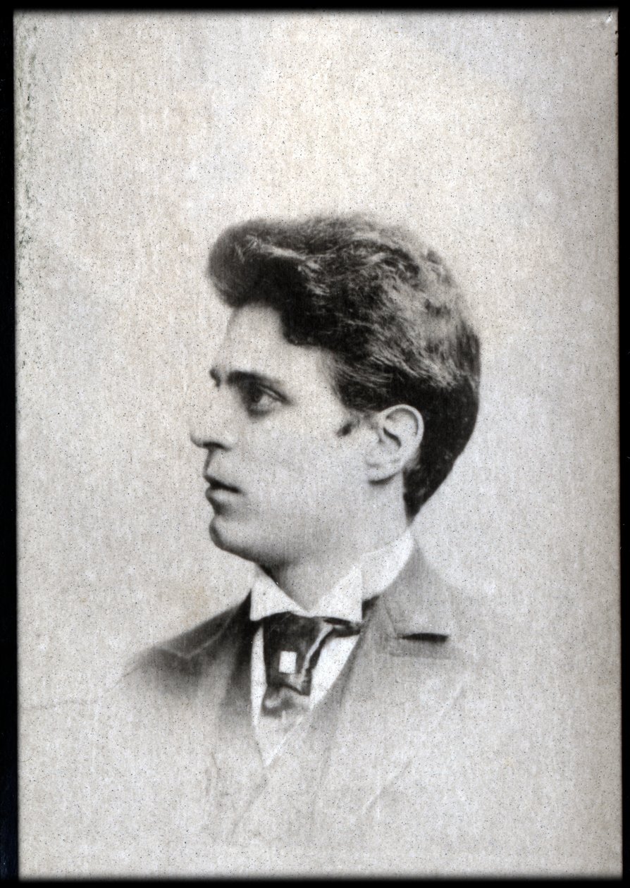 صورة لبيترو ماسكاني (1863-1945) ، مؤلف موسيقي إيطالي. بواسطة مصور فرنسي