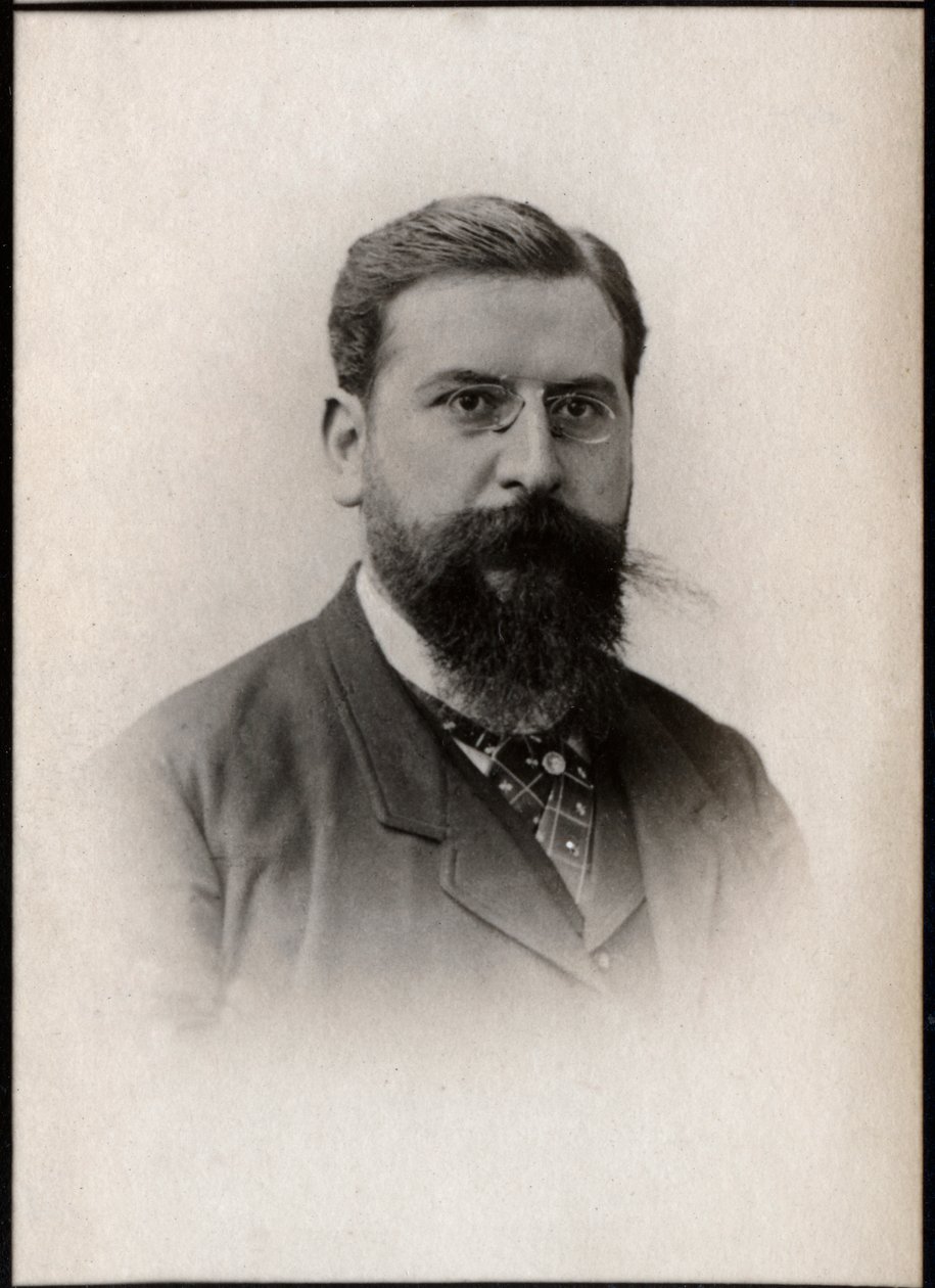 صورة لراؤول بوغنو (1852-1914) ، ملحن فرنسي ، مدرس ، عازف بيانو وعازف بيانو. بواسطة مصور فرنسي