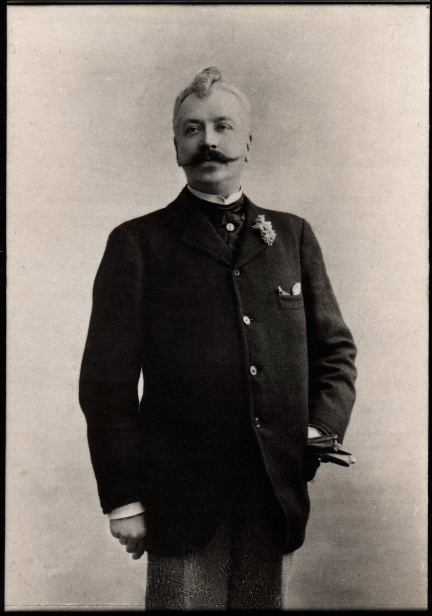 صورة لرينيه ميزوري (1856-1918) ، كاتب فرنسي. بواسطة مصور فرنسي