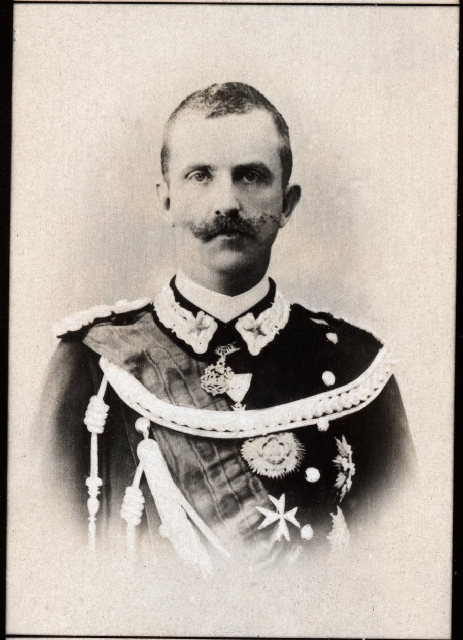 صورة لإيطاليا فيكتور عمانويل الثالث (1869-1947) ، ملك إيطاليا. بواسطة مصور فرنسي