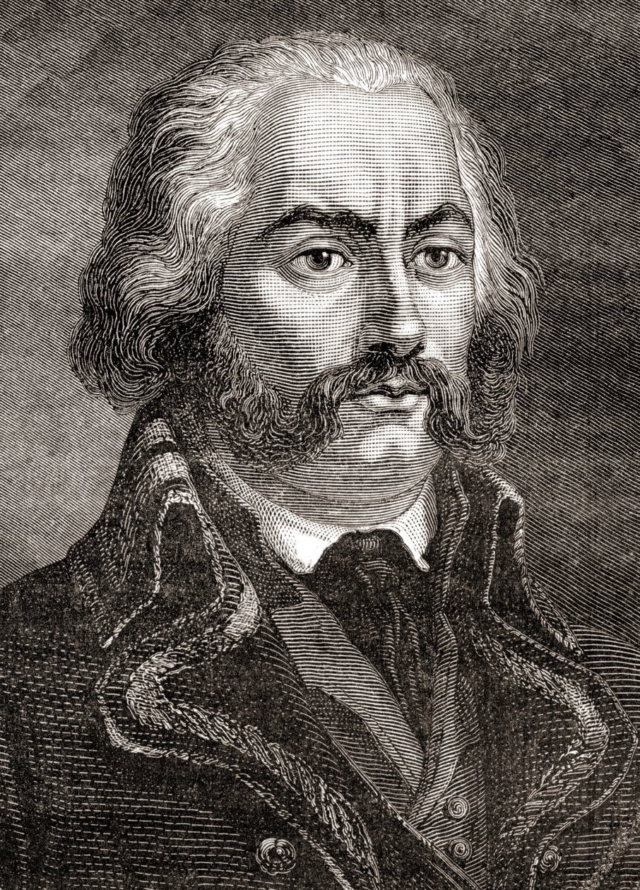 آدم فيليب ، Comte de Custine ، من Histoire de la Revolution Française ، بقلم لويس بلانك بواسطة المدرسة الفرنسية