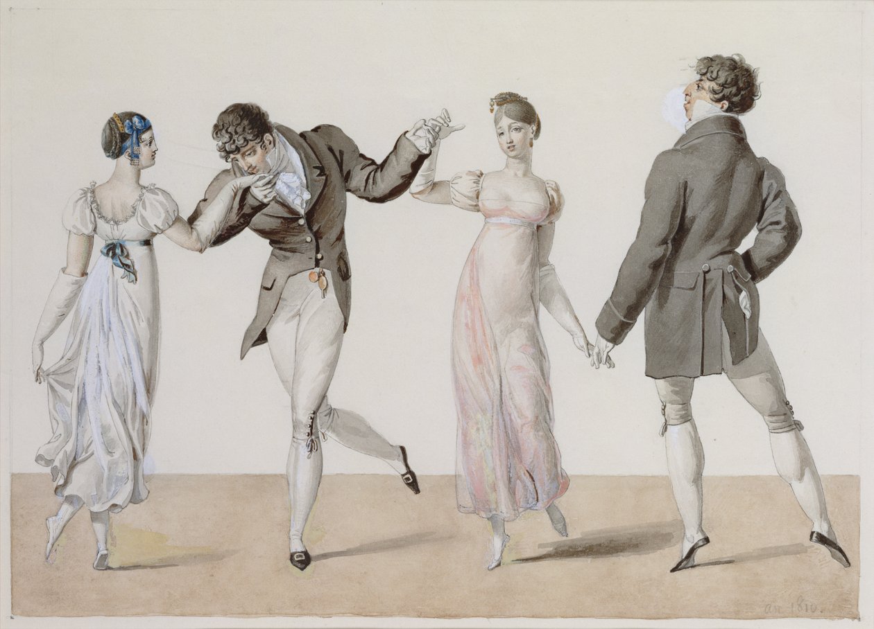 لا بول ، من Le Bon Genre ، 1810 (مرحاض على ورق) بواسطة المدرسة الفرنسية