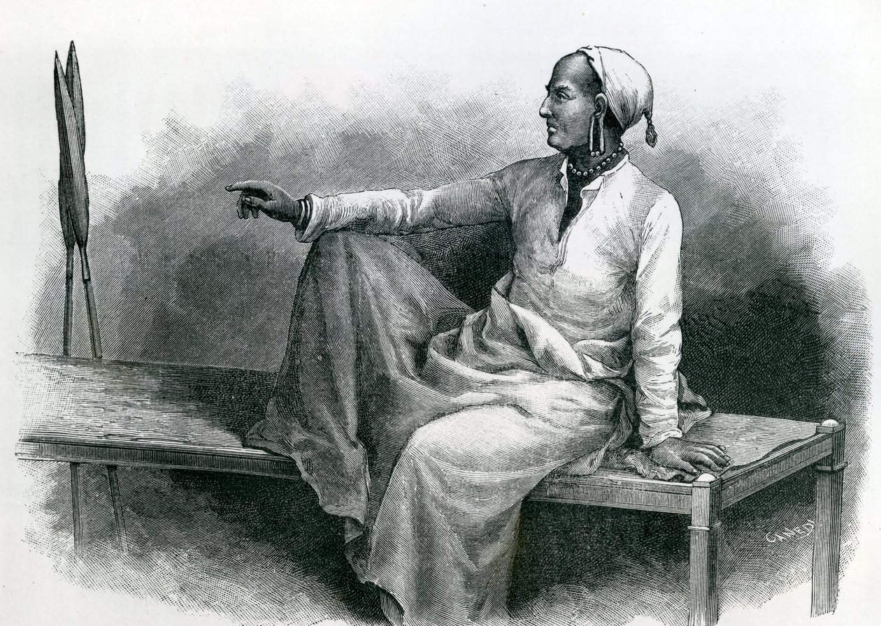 المندرة ، سلطان موتشي والرئيس الرئيسي لـ Kilima-Ndjaro بواسطة المدرسة الفرنسية
