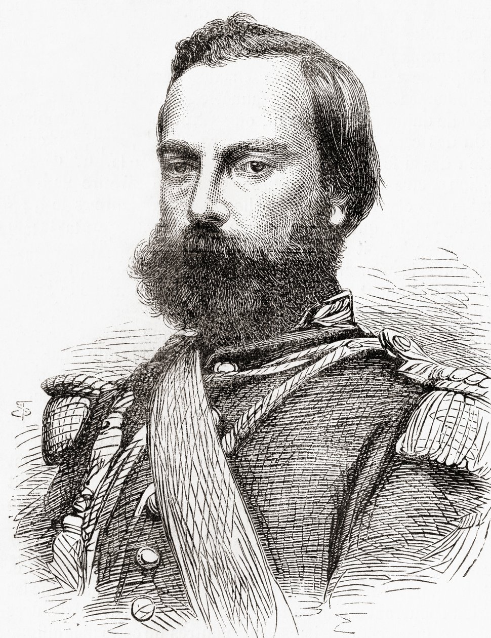 ماريانو إجناسيو برادو أوتشوا ، من LUnivers Illustré ، 1866 بواسطة المدرسة الفرنسية