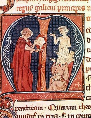 السيدة 1003 و 1 ، تعاليم الأطباء ، من أويفيس دي جاليان بقلم كلوديوس جالينوس (c.130-c.201) بواسطة المدرسة الفرنسية