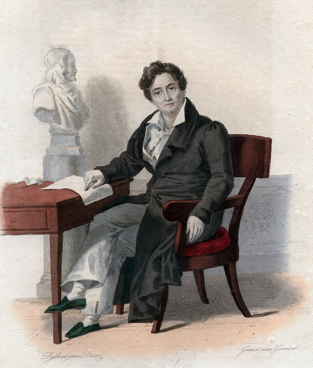 صورة فرانسوا جوزيف تالما (1763-1826) ، الممثل الفرنسي. بواسطة المدرسة الفرنسية