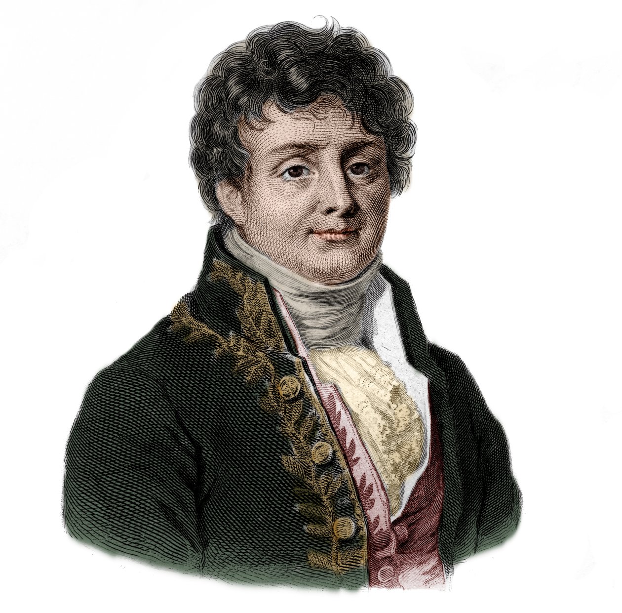 صورة لجوزيف فورييه (1768-1833) عالم رياضيات وفيزيائي فرنسي. بواسطة المدرسة الفرنسية
