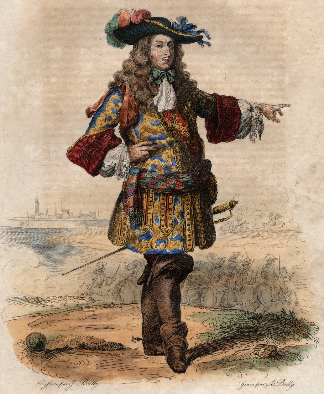 صورة لويس دي بوربون ، أمير كوندي (1621-1686) ، الجنرال الفرنسي ، المعروف باسم لو غراند كوندي. بواسطة المدرسة الفرنسية