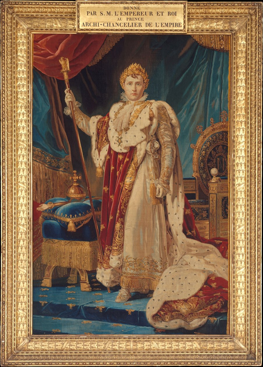 صورة لنابليون الأول ، 1808-11 (صوف ، حرير ، خيط فضي مذهب) بواسطة المدرسة الفرنسية