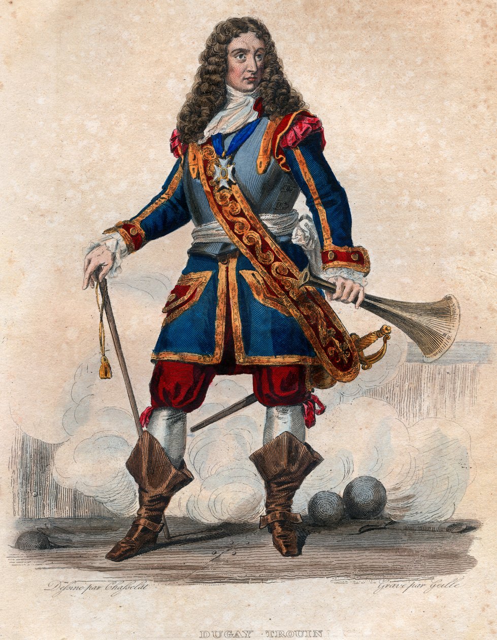 صورة لرينيه دوجواي تروين (رينيه تروين دو غويه تسمى) (1673-1736) ، قرصان فرنسي. بواسطة المدرسة الفرنسية