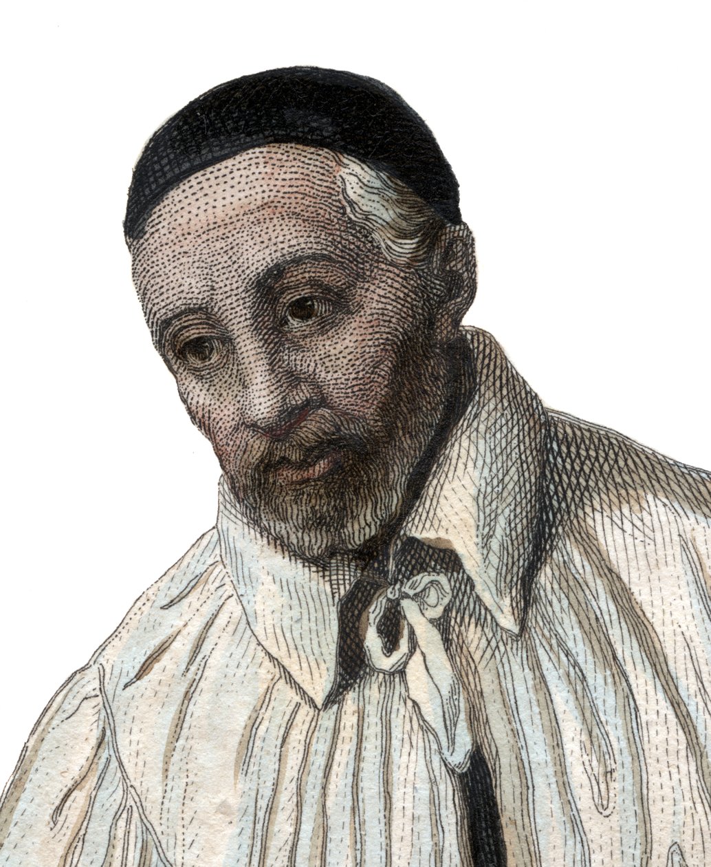 صورة القديس (سانت) فنسنت دي بول (1581-1660) ، كاهن الكنيسة الكاثوليكية. بواسطة المدرسة الفرنسية