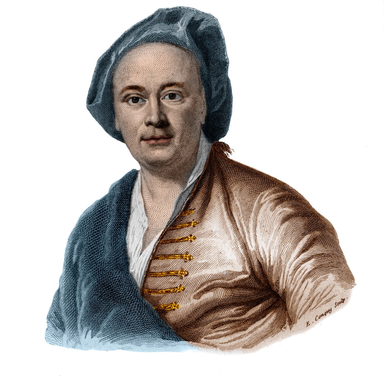 صورة للرسام الفرنسي موريس كوينتين ديلاتور (دي لا تور) (1704-1788). بواسطة المدرسة الفرنسية
