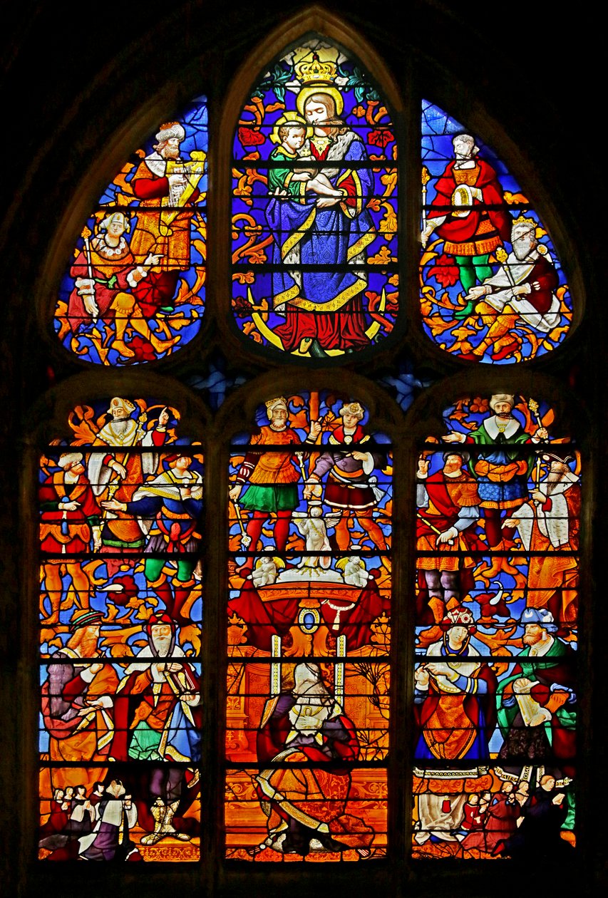 نافذة تصور شجرة جيسي ، c.1532 بواسطة المدرسة الفرنسية