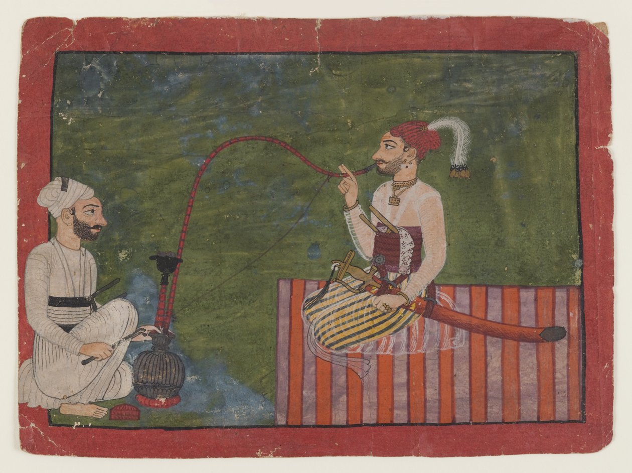 صورة لأمير ، c.1700-1710 (مرحاض غير شفاف على الورق) بواسطة المدرسة الهندية