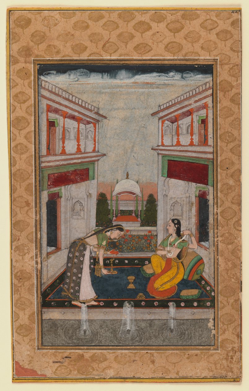صيام كاليان راجيني ، 1740-1750 (مرحاض غير شفاف على الورق) بواسطة المدرسة الهندية